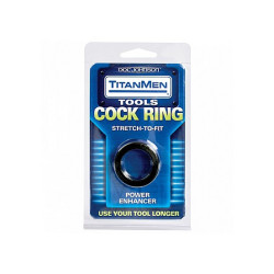 TitanMen Cock ring TitanMen Stretch Noir 25mm